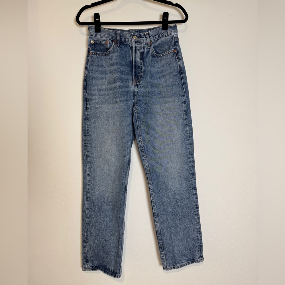 Topshop Classic Blue Denim Straight leg Jeans Size 26